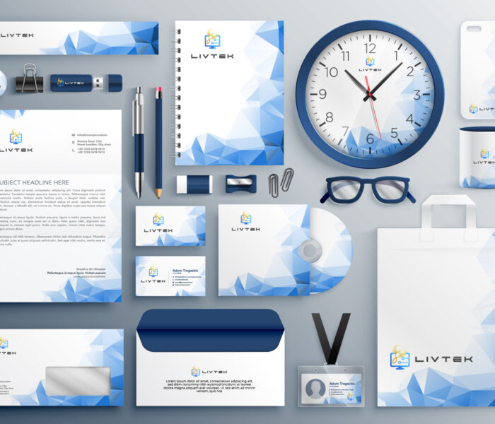 "Business stationery and corporate design services by Livtek LLC – professional branding solutions"