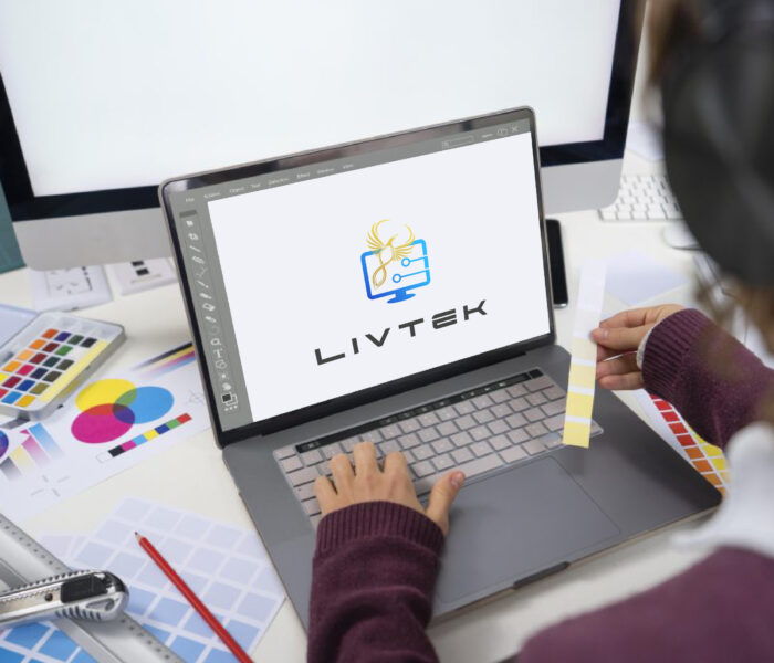 "Logo and brand identity design by Livtek LLC – creative branding solutions for businesses"