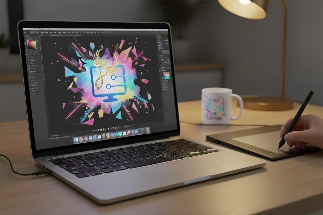 "Professional visual branding by Livtek LLC – creating cohesive and impactful brand identities"