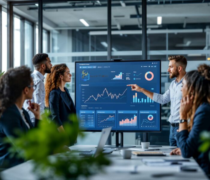 "Professional working on digital marketing at Livtek LLC – managing campaigns and online strategies"